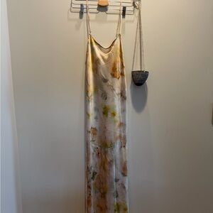 Zara Floral Satin Slip Dress